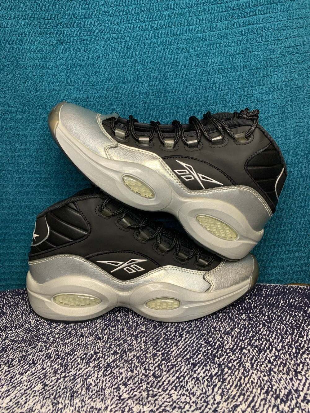 Reebok Question Mid I3 Motorsports Men Size 9.5